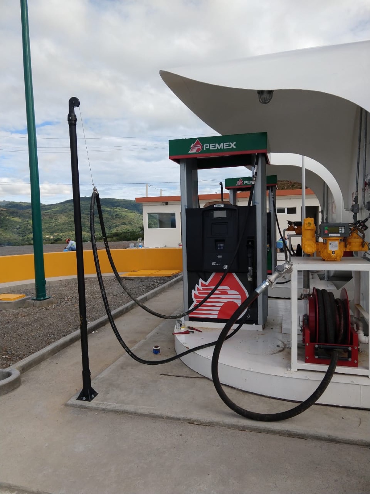 Estación de despacho con bomba PEMEX